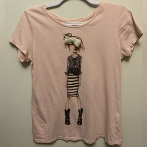 ZARA 3D Bow Tshirt